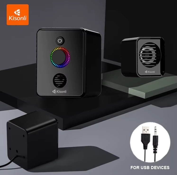 اسپیکر لپ تاپی 3 تکه گیمینگ کیسونلی (Kisonli) مدل U-3000