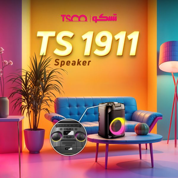 اسپیکر بلوتوث رم و فلش خور پرتابل تسکو (TSCO) مدل TS 1911