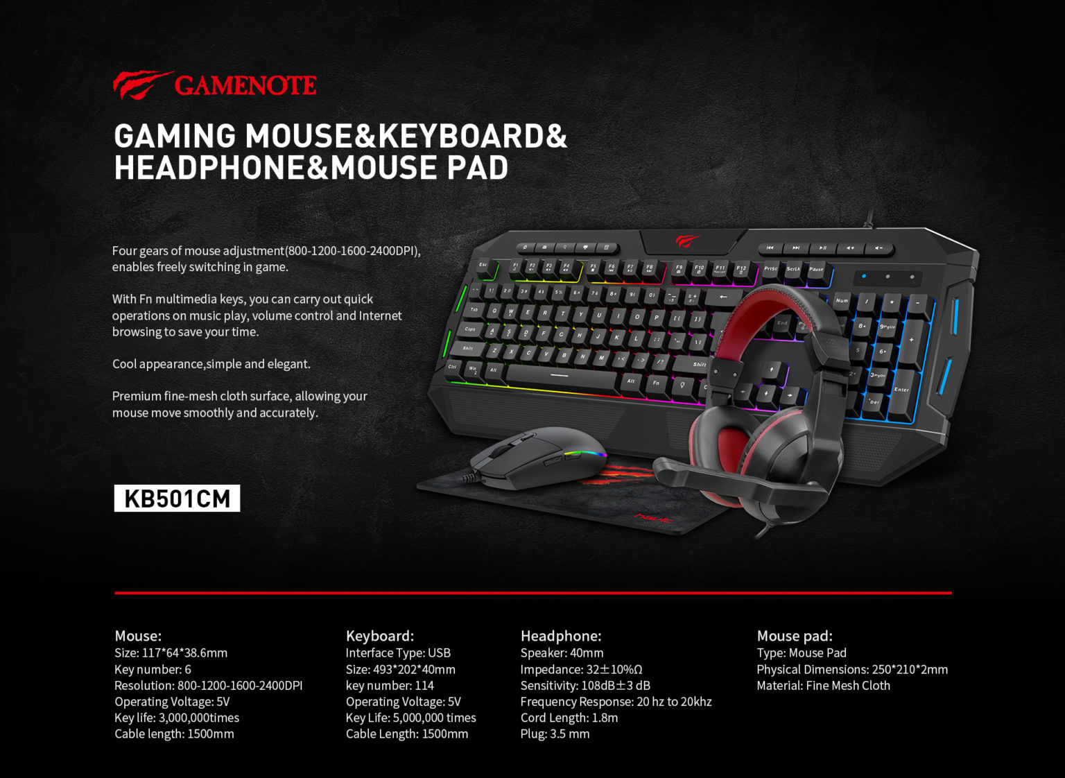havit kb501cm gamenote