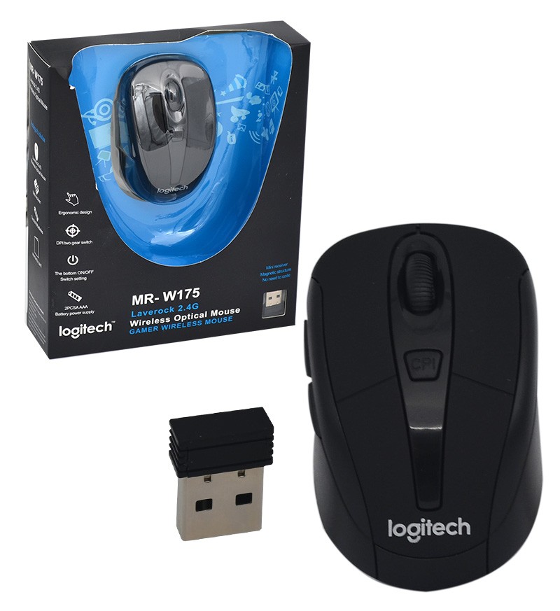 موس بی سیم Logitech مدل MR- W175 موس بی سیم Logitech مدل MR- W175