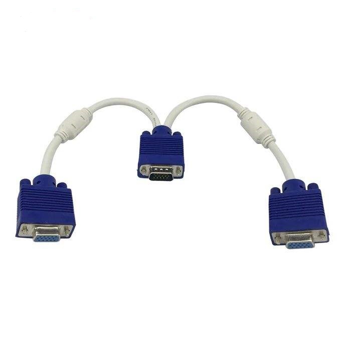  کابل 1 به 2 Vga طول 1 متر پک نایلونی