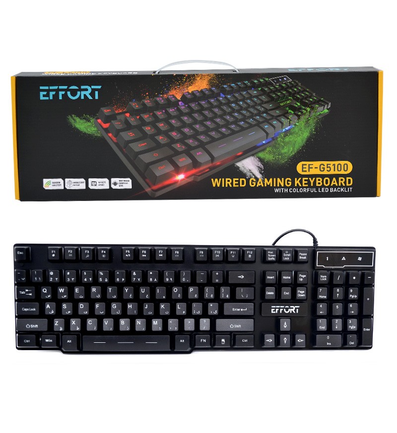کیبورد گیم ایفورت (EFFORT) مدل EF-G5100